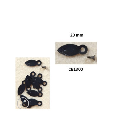 W&M - Photo Frame Back Clip Holders Black x 12 p/p