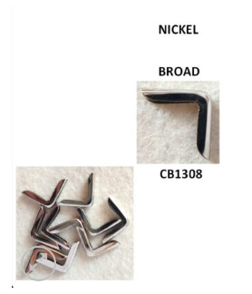 W&M - Photo Corners BROAD Nickel x 12 p/p