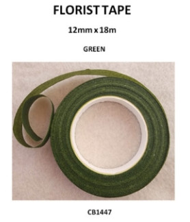 W&M - Florist Tape Green 12mm x 18m