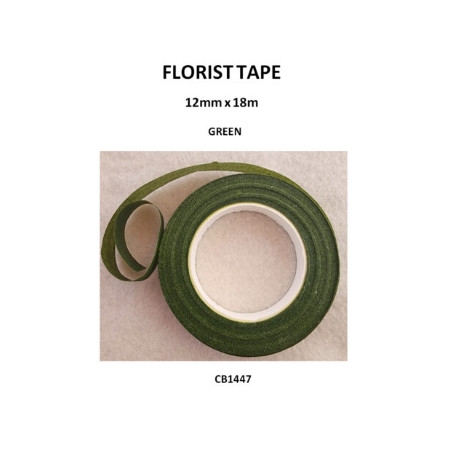 W&M - Florist Tape Green 12mm x 18m