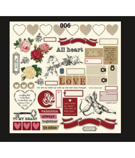 Scrap Collections - Scrapbook Paper - Be Mine Collection - 006