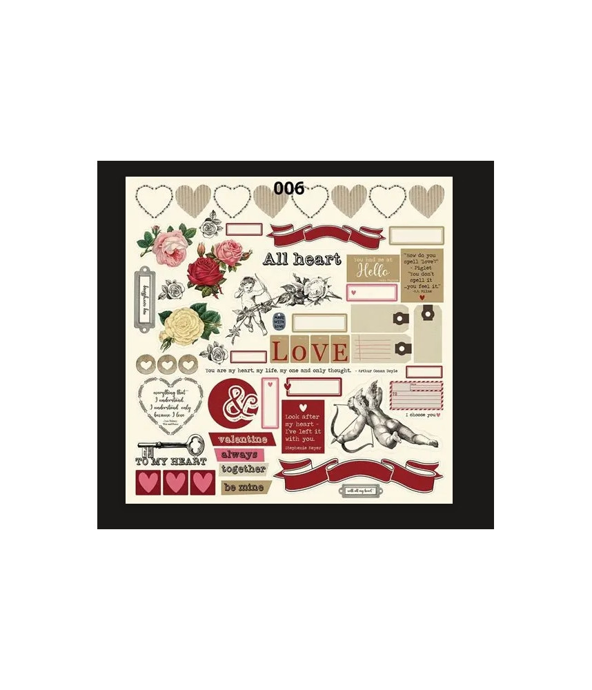 Scrap Collections - Scrapbook Paper - Be Mine Collection - 006