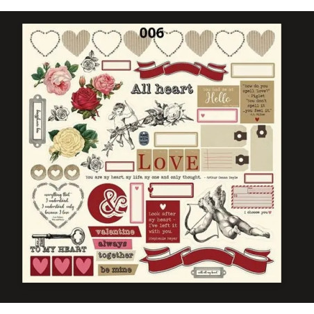 Scrap Collections - Scrapbook Paper - Be Mine Collection - 006