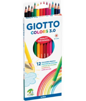 Giotto - Colors 3.0 Colouring Pencils 12 Pcs