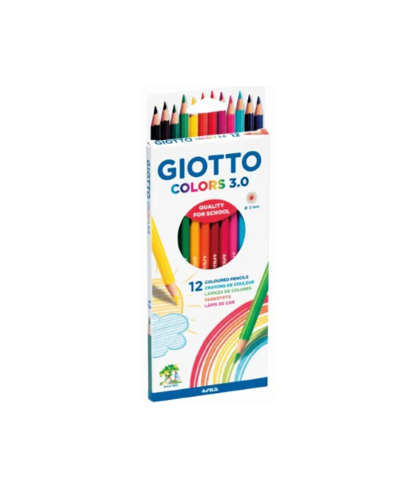 Giotto - Colors 3.0 Colouring Pencils 12 Pcs