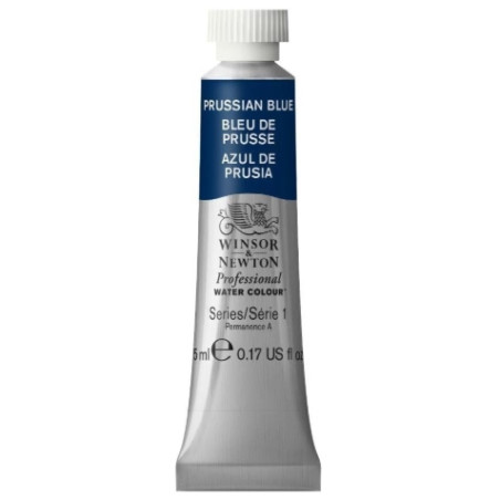 Winsor and Newton - Professional Watercolor 5ml Tube, Prussian Blue
