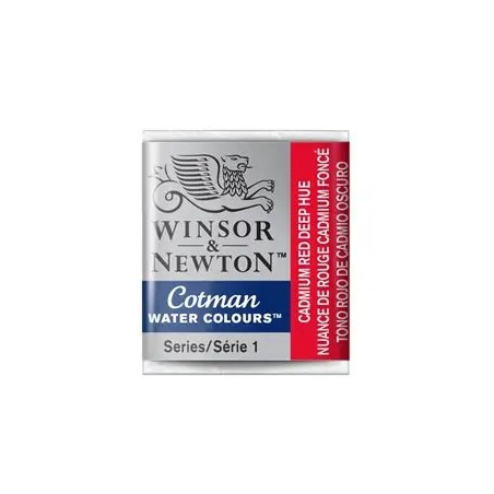 Winsor & Newton - Cotman Watercolour Half Pan - Cadmium Red Deep Hue