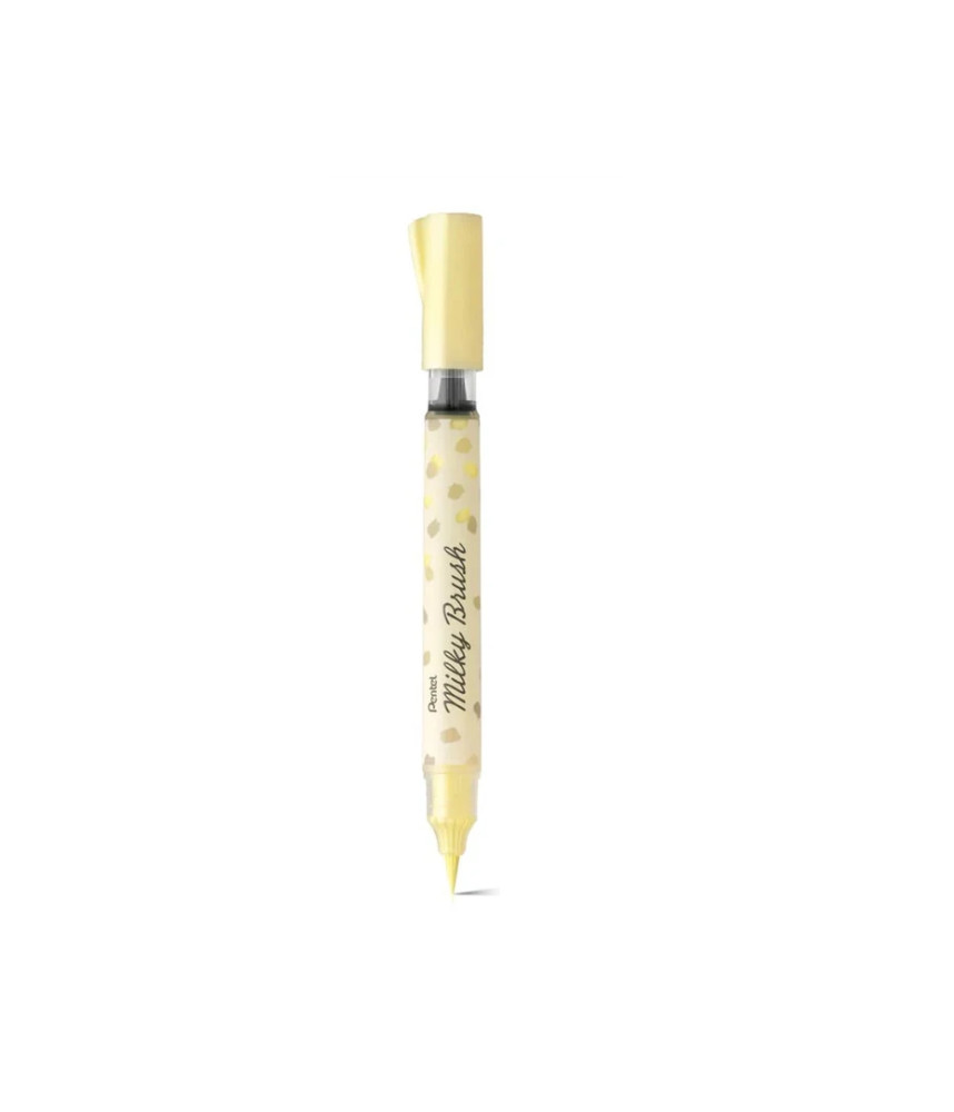 Pentel - Pastel Milky Brush Pen - Yellow