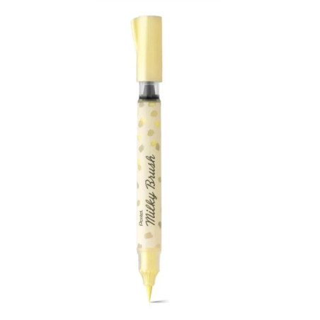 Pentel - Pastel Milky Brush Pen - Yellow