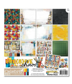 Celebr8 - Crea8tive Chaos Paper Pack 12X12 Double Pages