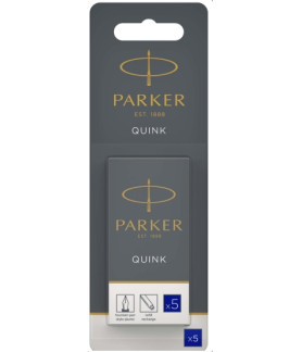 Parker - Fountain Pen Refill Ink Cartridges Quink Replacement Black