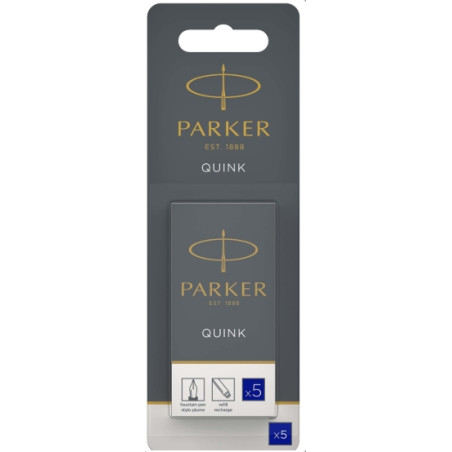 Parker - Fountain Pen Refill Ink Cartridges Quink Replacement Black