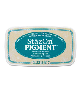 Tsukineko - StazOn Pigment Ink Pad - Peacock Feathers