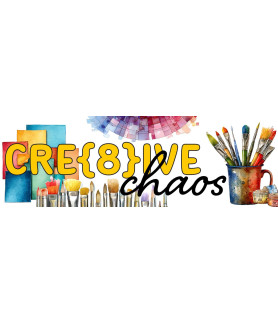 Celebr8 - Crea8tive Chaos Paper Pack 12X12 Double Pages (1 Bonus Fussy Cut Frame Sheet)
