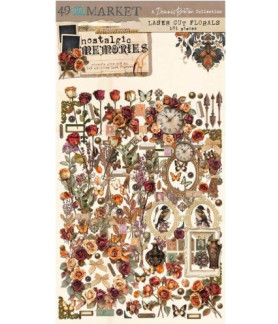 49 And Market Nostalgic Memories Laser Cut Outs - Floral