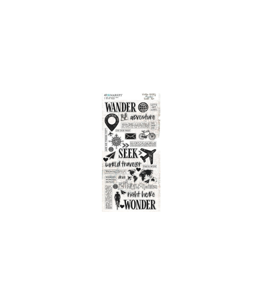 49 and Market - Vintage Artistry Anywhere Collection - Washi Tape Sheet
