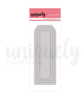 Uniquely Creative Slim Stitched Nesting Tag Die