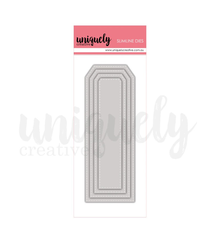 Uniquely Creative Slim Stitched Nesting Tag Die