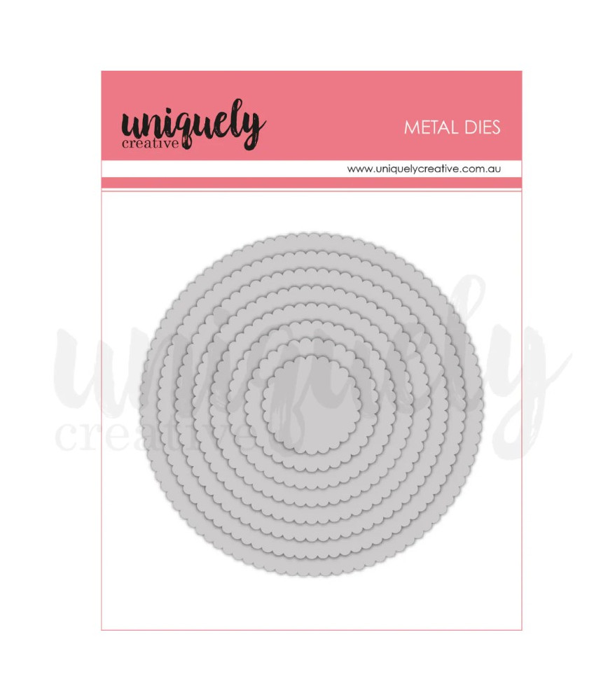 Uniquely Creative Scalloped Nesting Circle Cutting Die