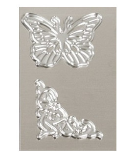 GoPress and Foil by Couture Creations - Cut/Foil/Emboss Dies - Butterfly and Swirl