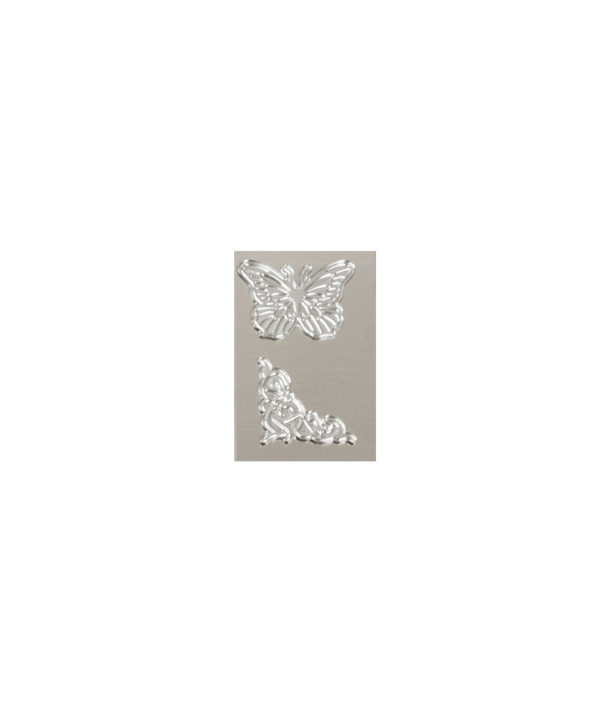 GoPress and Foil by Couture Creations - Cut/Foil/Emboss Dies - Butterfly and Swirl