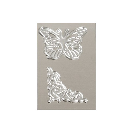 GoPress and Foil by Couture Creations - Cut/Foil/Emboss Dies - Butterfly and Swirl