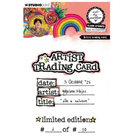 Studio Light - Art by Marlene See Through Stamp - Artist Trading Card