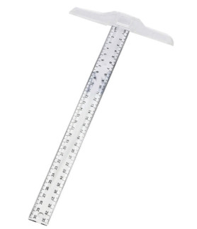 Dala - 30cm/12" Plastic T-Square Ruler Double Side Scale