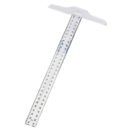 Dala - 30cm/12" Plastic T-Square Ruler Double Side Scale