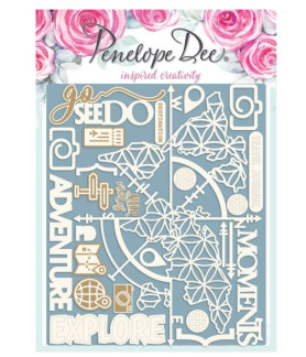 Penelope Dee - Explore Word Sentiments Chipboard
