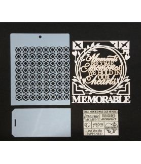 Penelope Dee - Petals and Sage - Bundle With A Stencil And A Tag Template