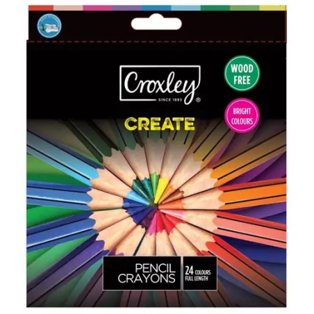 Croxley Create - Colouring Pencils 24Pc