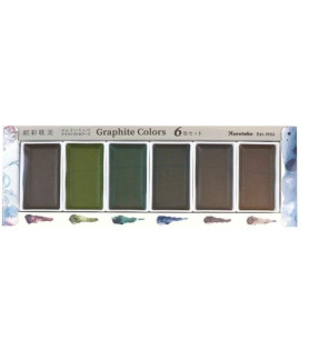 Gansai Tambi - Watercolour Set 6 Pc - Graphite Colours