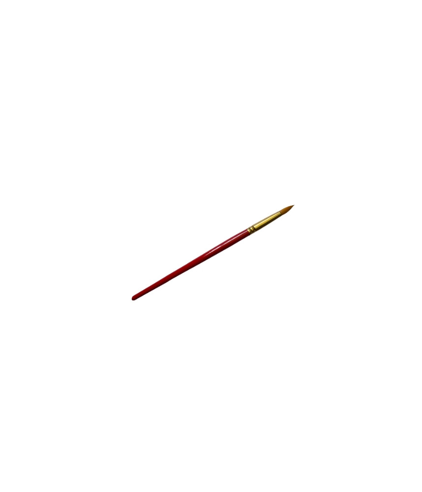 Eve - Serviette Round Red Brush 1/2"