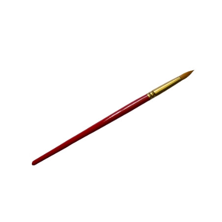 Eve - Serviette Round Red Brush 1/2"