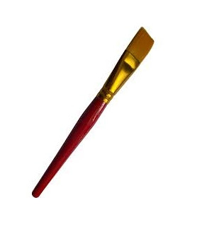 EVE Serviette Red Brush- 3/4 Flat