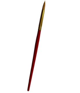 EVE Serviette Red Brush- 1/4 Round