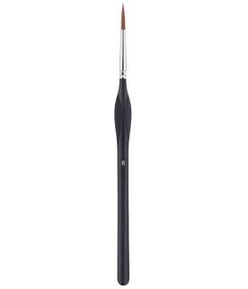 Synthetic Red Sable Brush- 6 Round