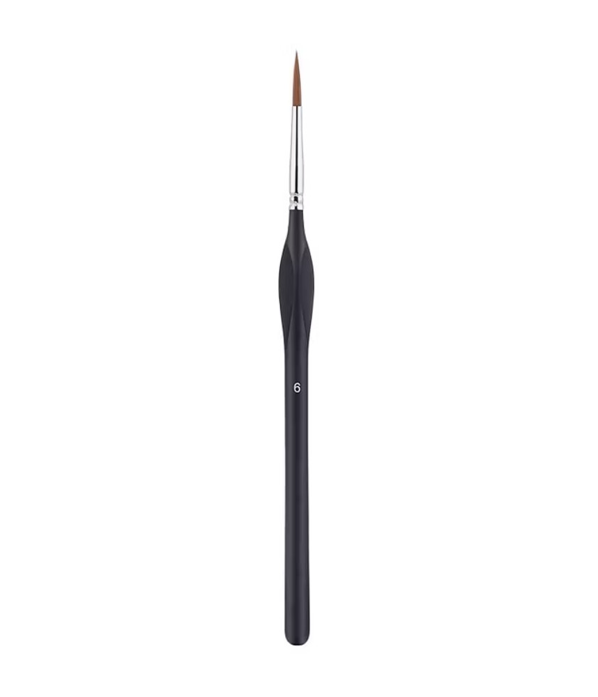 Synthetic Red Sable Brush- 6 Round