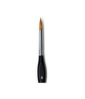 Synthetic Red Sable Brush- 8 Round