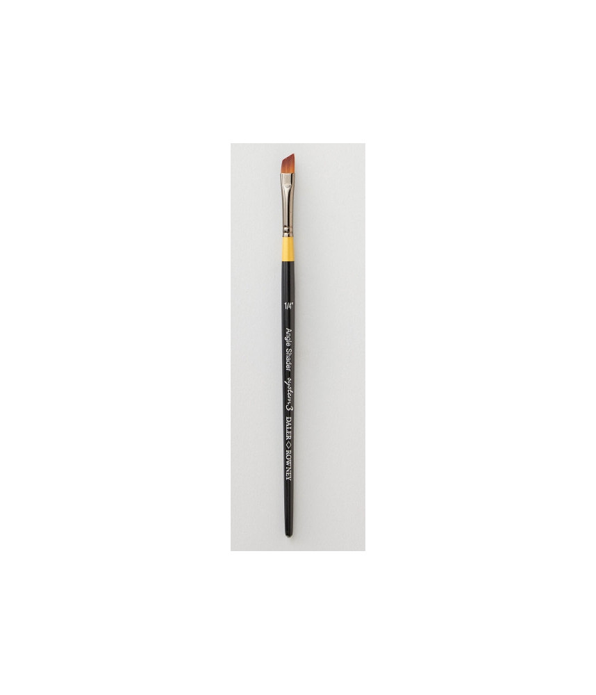 Daler and Rowney - System3 Short Handle Brush Angle Shader 1/4