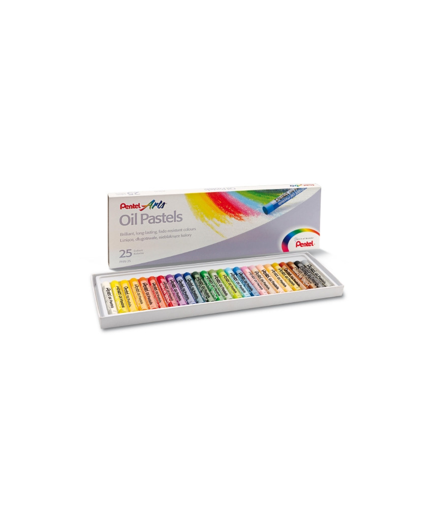 Pentel Oil Pastels 25 Colours