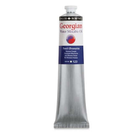 Daler Rowney Georgian Water Mixable Oil Paint 37ml - French Ultramarine 123
