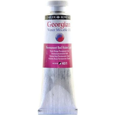 Daler Rowney Georgian Water Mixable Oil 37ml Tube - Permanent Red Violet Light