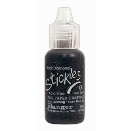 Ranger Stickles Glitter Glue - Black Diamond 18ml