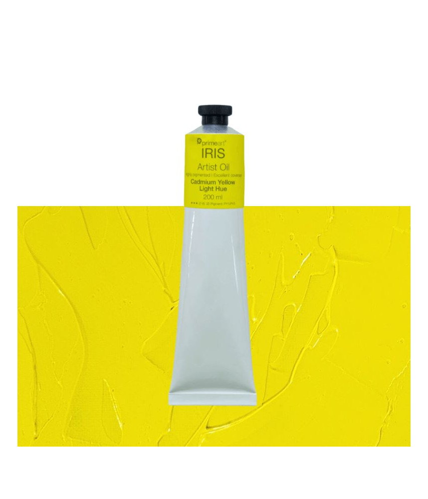 Primeart Iris Oil Paint 200ml Cadmium Yellow Light Hue