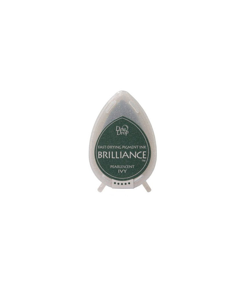 Tsukineko Brilliance Dewdrop Ink Pad - Pearlescent Ivy