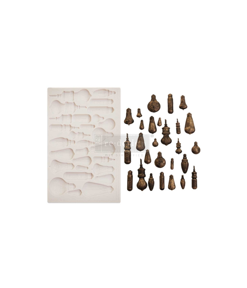 Prima Finnabair Moulds - Vintage Light Bulbs - 1 pc