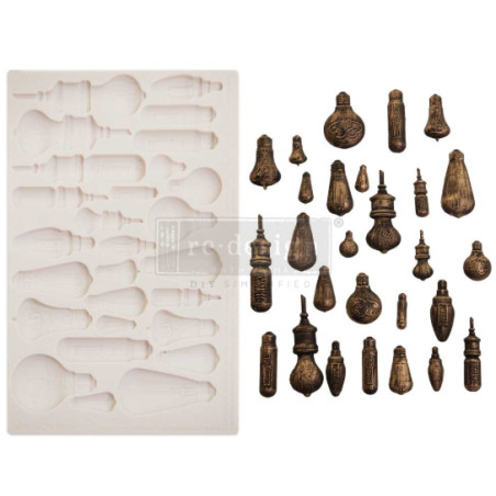 Prima Finnabair Moulds - Vintage Light Bulbs - 1 pc