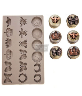 Prima Redesign Decor Moulds Bees, and Crown